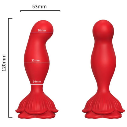 ARMONY - PINK vibrator en anaalplug met afstandsbediening, rood