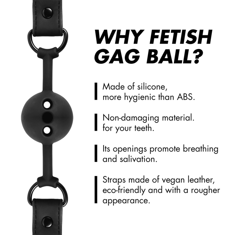 FETISH SUBMISSIVE BONDAGE - ademende siliconenbalgag