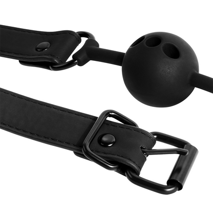 FETISH SUBMISSIVE BONDAGE - ademende siliconenbalgag