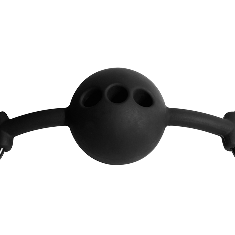 FETISH SUBMISSIVE BONDAGE - ademende siliconenbalgag