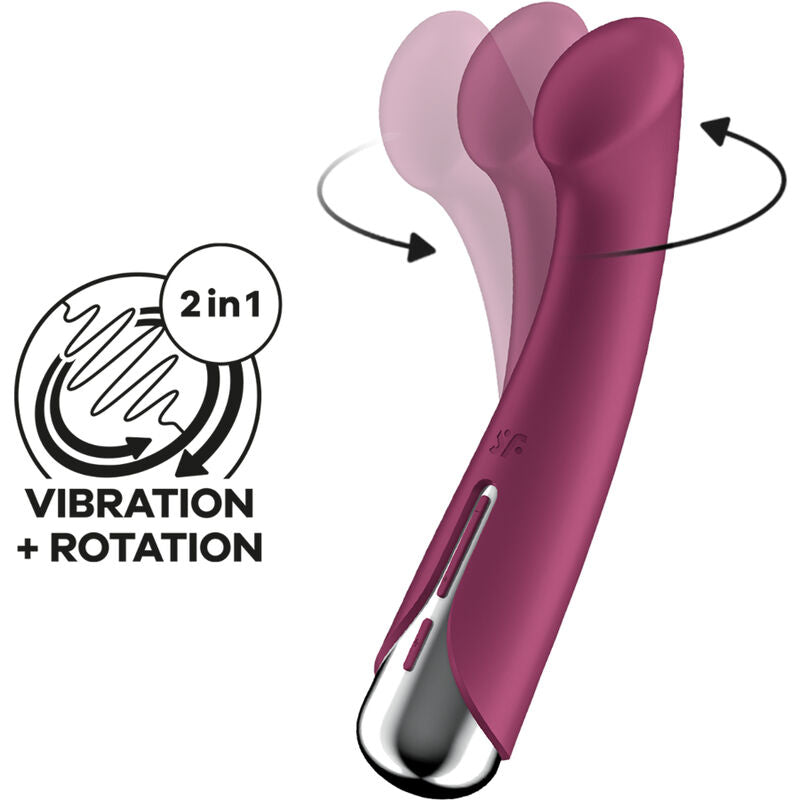 SATISFYER - SPINNING G-SPORT 1 roterende vibrator rood