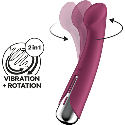 SATISFYER - SPINNING G-SPORT 1 roterende vibrator rood