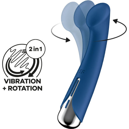 SATISFYER - SPINNING G-SPORT 1 roterende vibrator blauw
