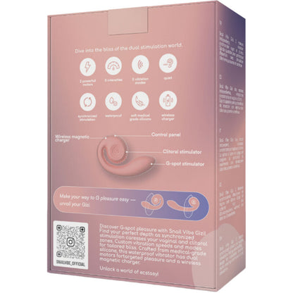 SNAIL VIBE - GIZI dubbele stimulator roze