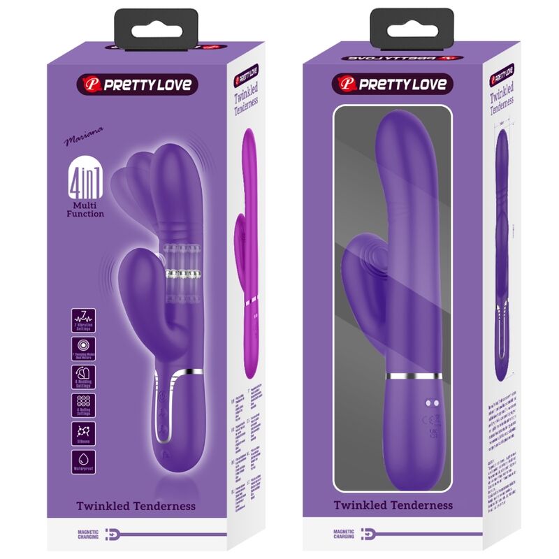 PRETTY LOVE - multifunctionele G-spotvibrator paars