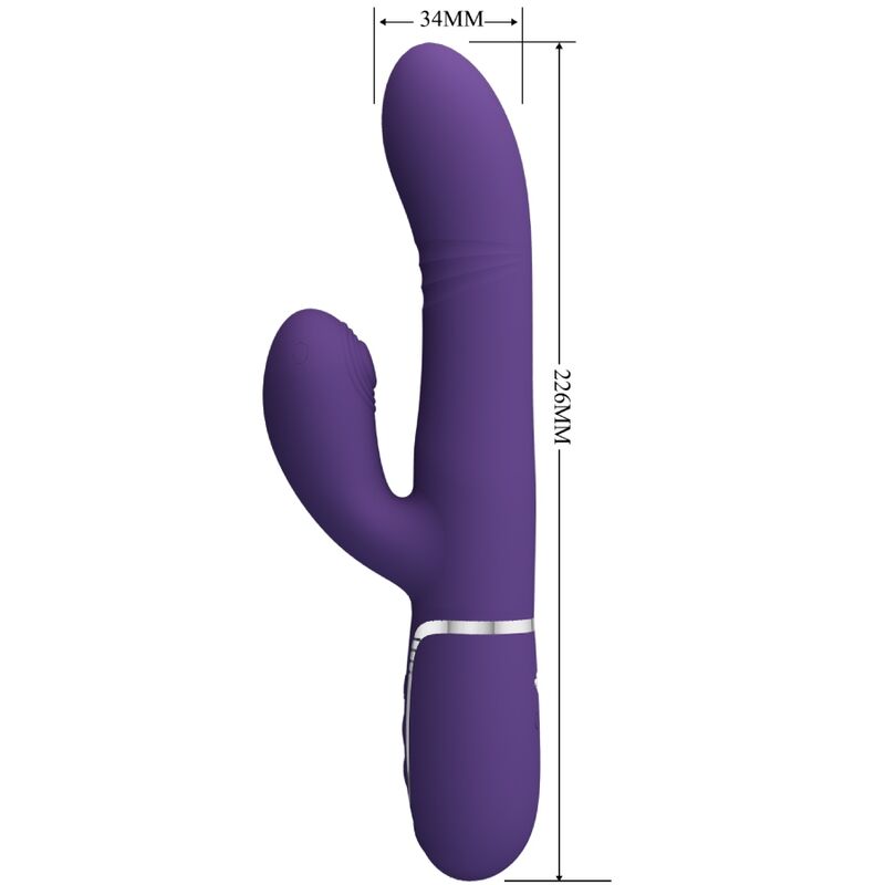 PRETTY LOVE - multifunctionele G-spotvibrator paars