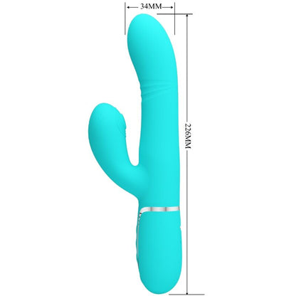 PRETTY LOVE - multifunctionele G-spotvibrator aquagroen