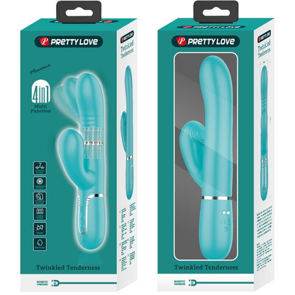 PRETTY LOVE - multifunctionele G-spotvibrator aquagroen