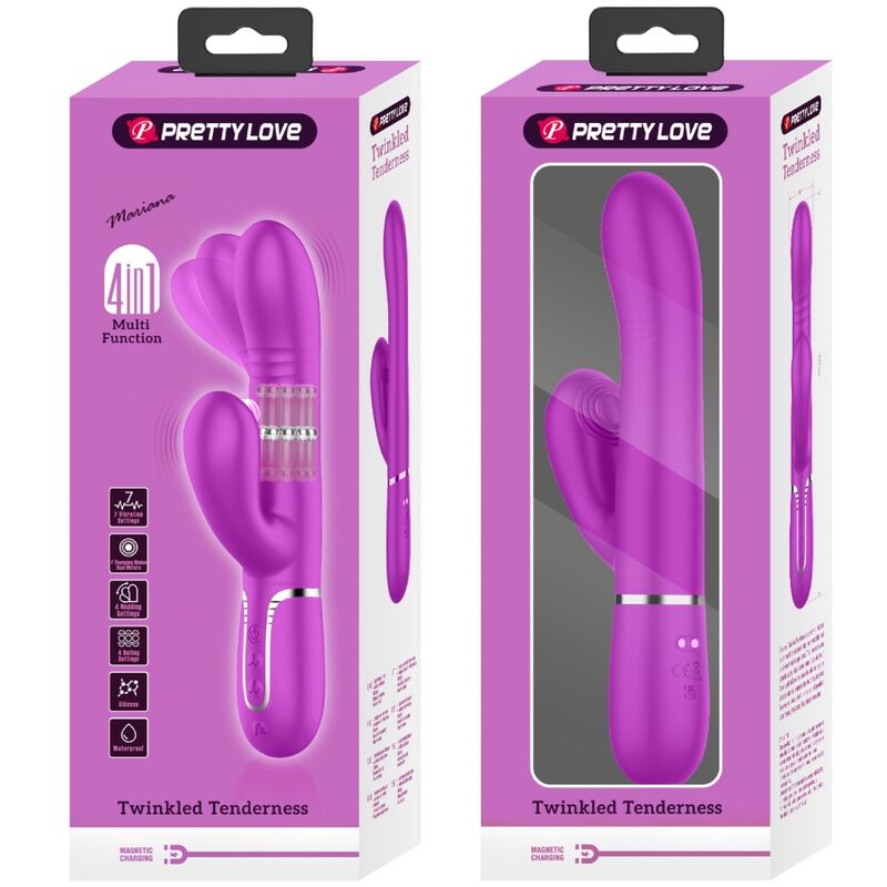 PRETTY LOVE - multifunctionele G-spotvibrator fuchsia