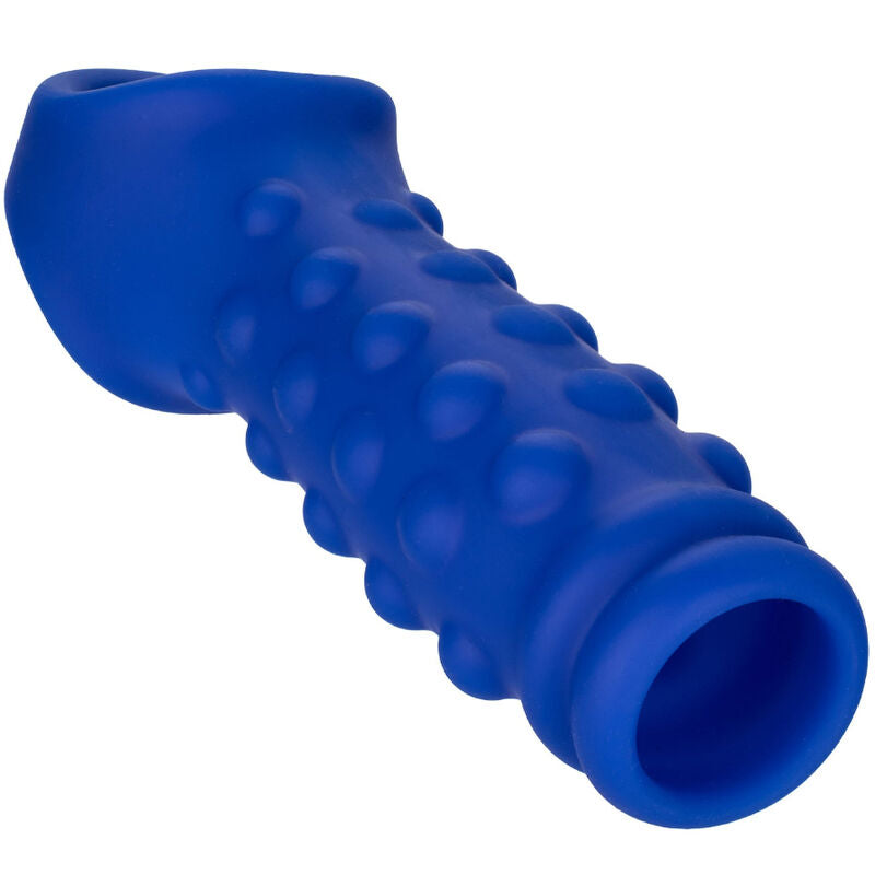 CALEXOTICS - ADMIRAL GERIBBELDE PENISHOES VAN VLOEIBARE SILICONEN BLAUW