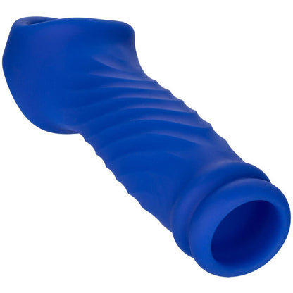 CALEXOTICS - ADMIRAL GOLFVORMIGE PENISHOES VAN VLOEIBARE SILICONEN BLAUW