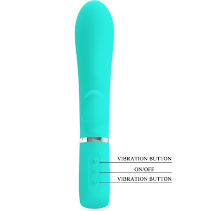 PRETTY LOVE - THOMAS multifunctionele G-spotvibrator aquagroen