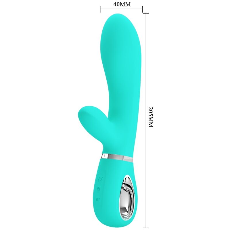 PRETTY LOVE - THOMAS multifunctionele G-spotvibrator aquagroen