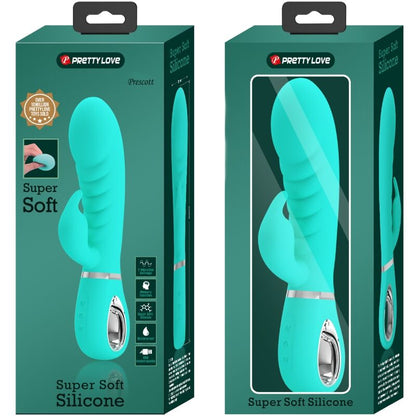 PRETTY LOVE - PRESCOTT multifunctionele G-spotvibrator aquagroen
