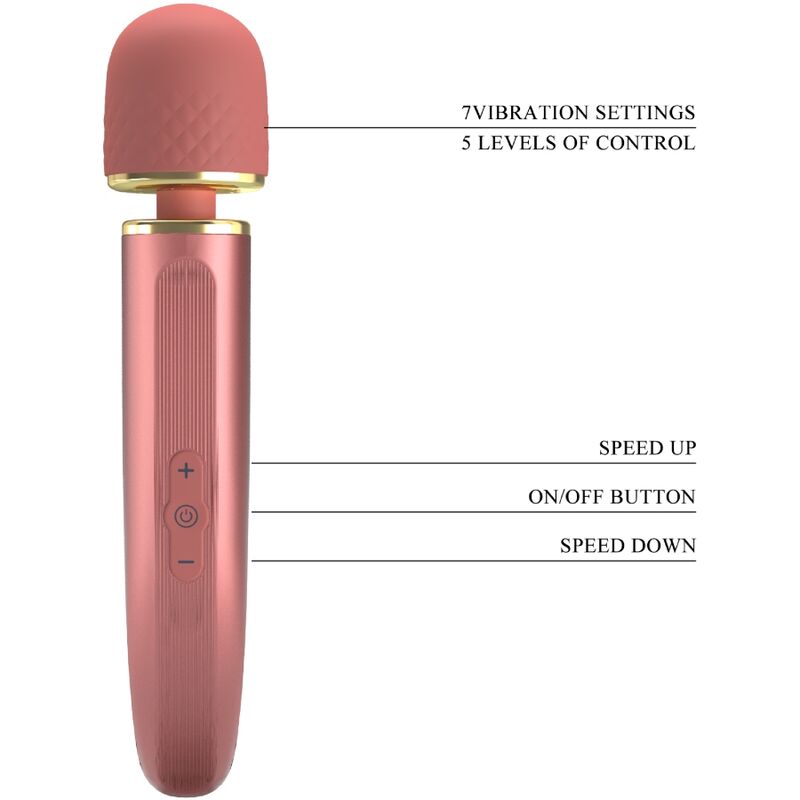 PRETTY LOVE - MASSAGEAPPARAAT 7 TRILLINGSSTANDEN ROZE