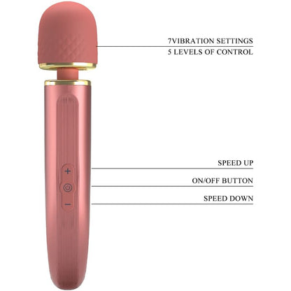 PRETTY LOVE - MASSAGEAPPARAAT 7 TRILLINGSSTANDEN ROZE