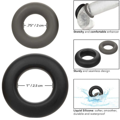 CALEXOTICS - ALPHA PROLONG SET VAN 2 RINGEN GRIJS