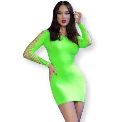 CHILIROSE - CR 4617 jurk groen S/M