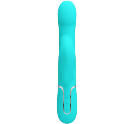 PRETTY LOVE - KONIJNENVIBRATOR MET PARELS AQUAGROEN