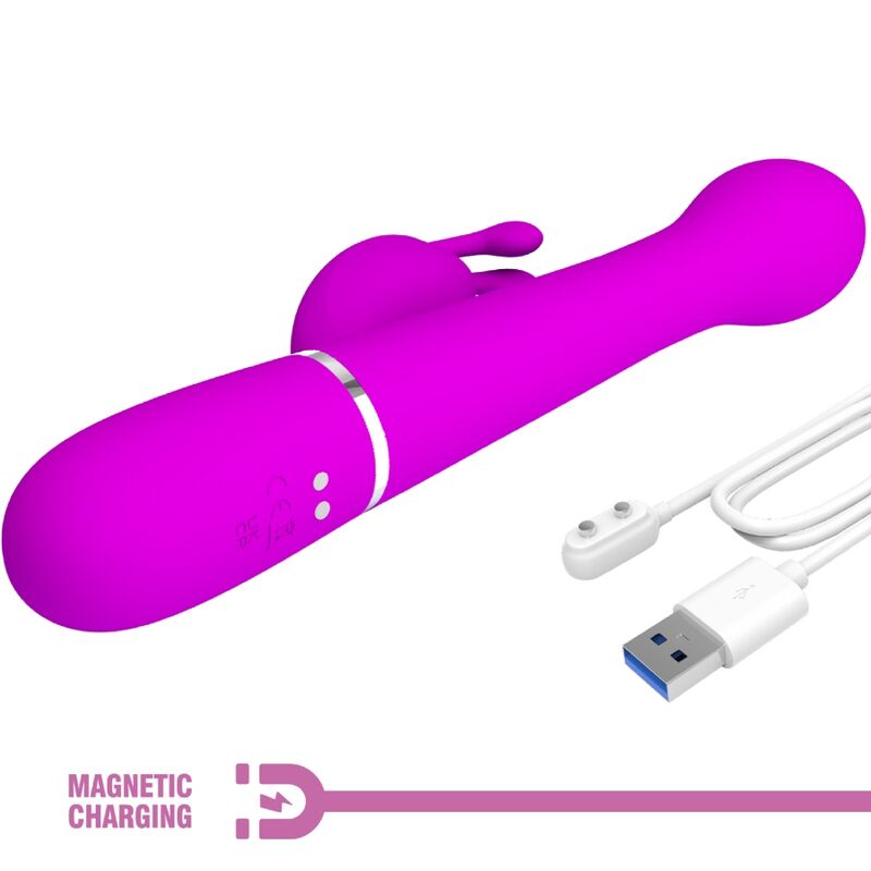 PRETTY LOVE - DEJON KONIJNENVIBRATOR 3-IN-1 MULTIFUNCTIONEEL VIOLET