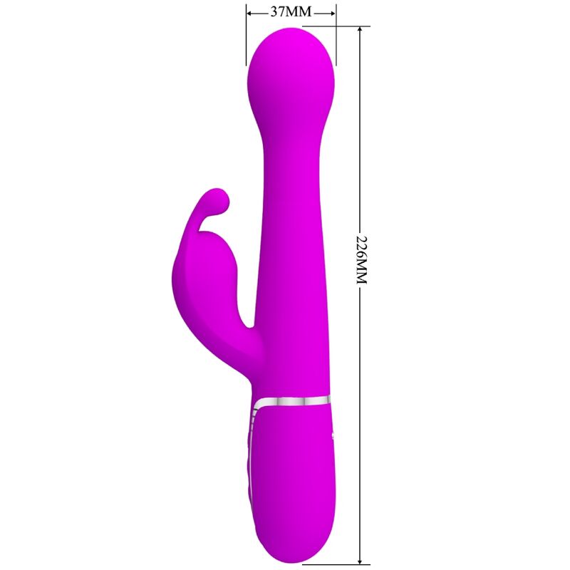 PRETTY LOVE - DEJON KONIJNENVIBRATOR 3-IN-1 MULTIFUNCTIONEEL VIOLET