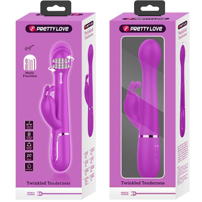 PRETTY LOVE - DEJON KONIJNENVIBRATOR 3-IN-1 MULTIFUNCTIONEEL VIOLET