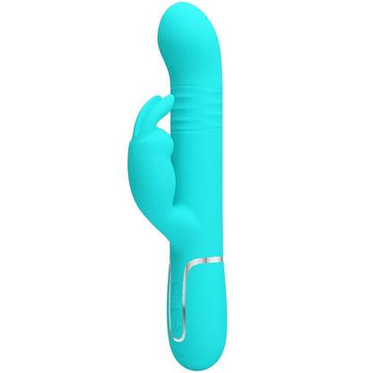 PRETTY LOVE - COALE KONIJNENVIBRATOR MET PARELS AQUAGROEN
