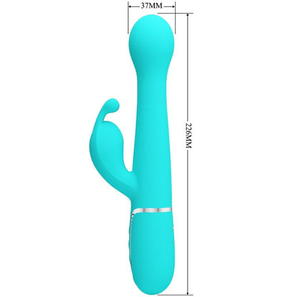 PRETTY LOVE - DEJON KONIJNENVIBRATOR 3-IN-1 MULTIFUNCTIONEEL AQUAGROEN
