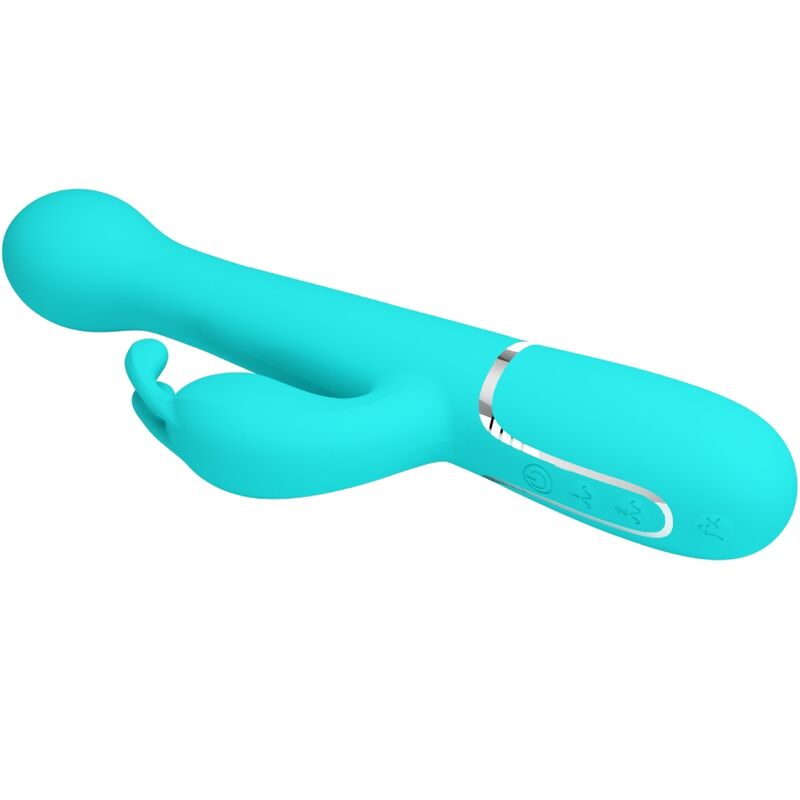 PRETTY LOVE - DEJON KONIJNENVIBRATOR 3-IN-1 MULTIFUNCTIONEEL AQUAGROEN