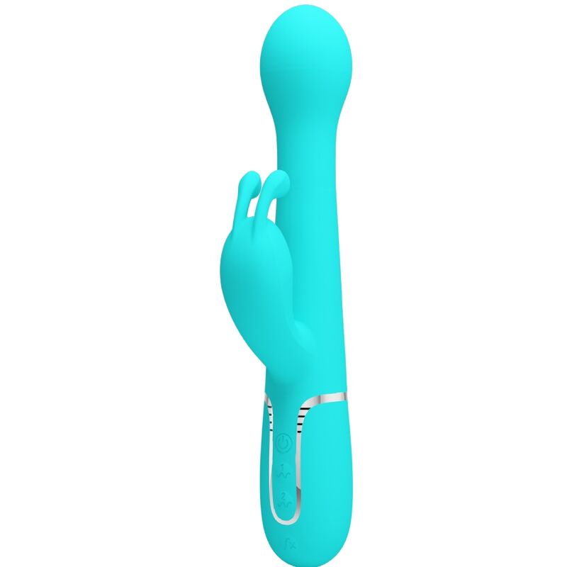 PRETTY LOVE - DEJON KONIJNENVIBRATOR 3-IN-1 MULTIFUNCTIONEEL AQUAGROEN