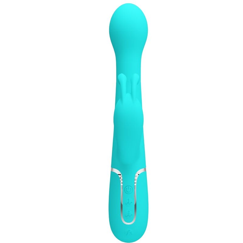 PRETTY LOVE - DEJON KONIJNENVIBRATOR 3-IN-1 MULTIFUNCTIONEEL AQUAGROEN