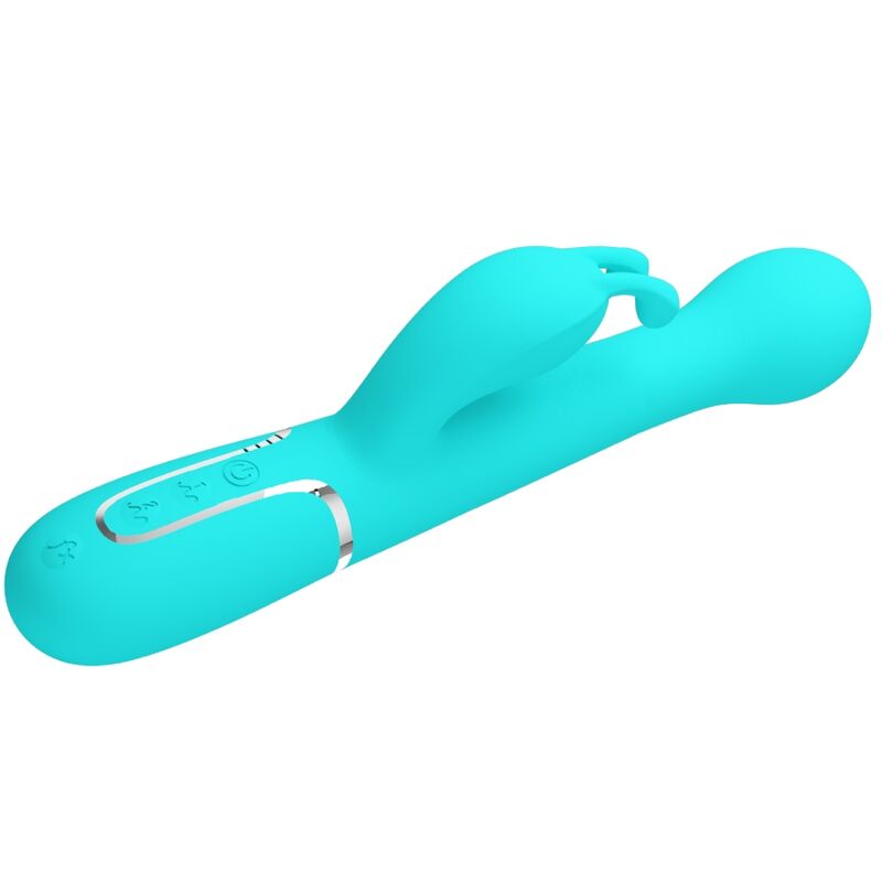 PRETTY LOVE - DEJON KONIJNENVIBRATOR 3-IN-1 MULTIFUNCTIONEEL AQUAGROEN