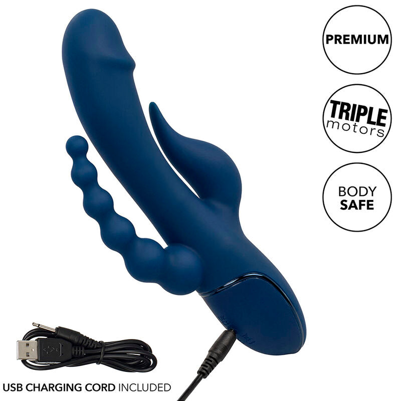CALEXOTICS - VIBRATOR TRIPLE ORGASM BLAUW
