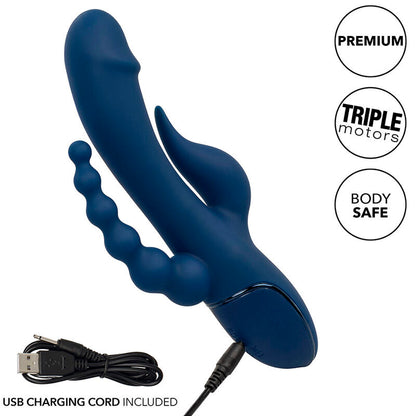 CALEXOTICS - VIBRATOR TRIPLE ORGASM BLAUW