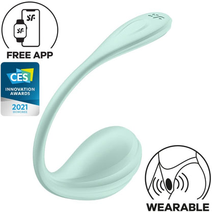 SATISFYER - SMOOTH PETAL G-PUNTSTIMULATOR WATERGROEN MET GRATIS APP