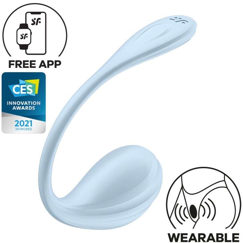 SATISFYER - SMOOTH PETAL G-PUNTSTIMULATOR HEMELSBLAUW MET GRATIS APP