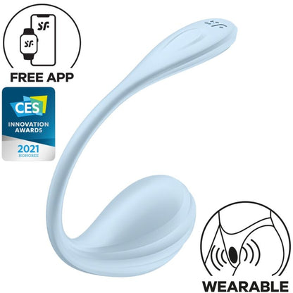 SATISFYER - SMOOTH PETAL G-PUNTSTIMULATOR HEMELSBLAUW MET GRATIS APP