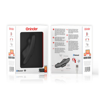 ONINDER - MANILA PANTY OPLAADBARE VIBRATOR 9 SNELHEDEN 9.6 CM X 2.6 CM - GRATIS APP