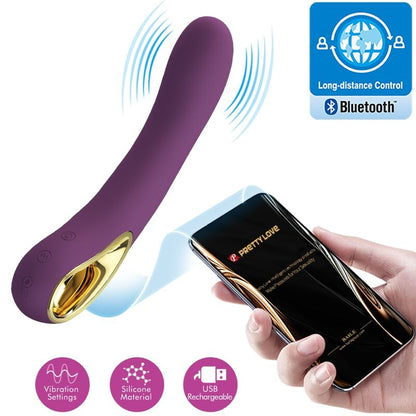 PRETTY LOVE - ETHAN OPLAADBARE VIBRATOR LILA