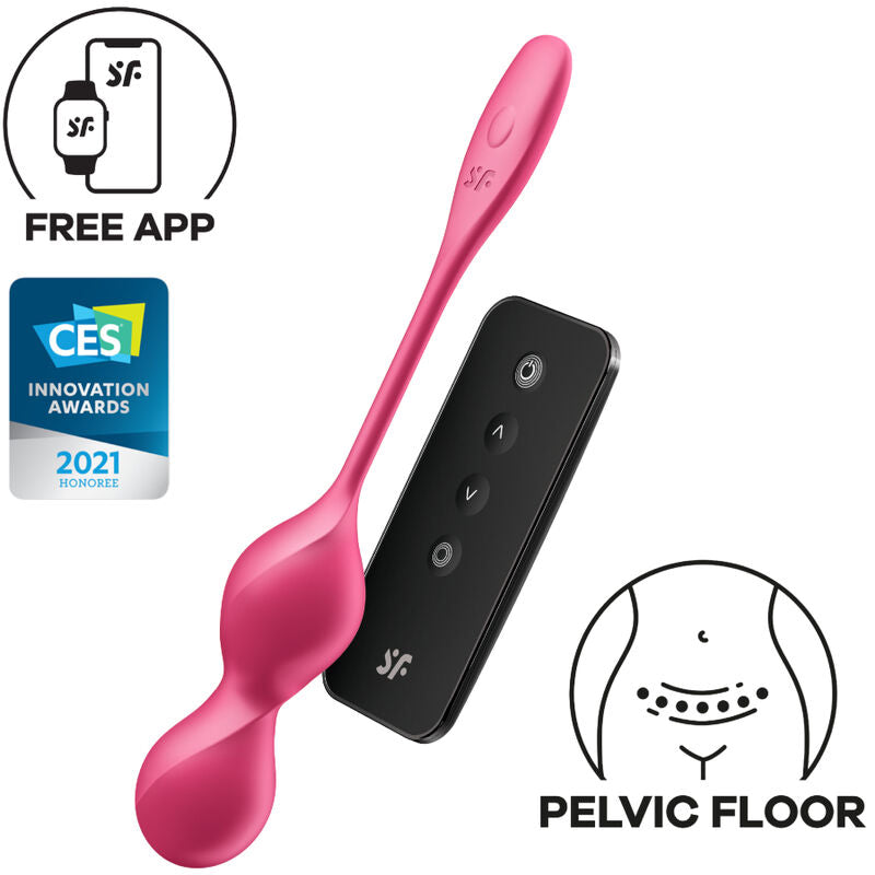 SATISFYER - LOVE BIRDS 2 TRILLENDE KEGELBALLEN + GRATIS APP
