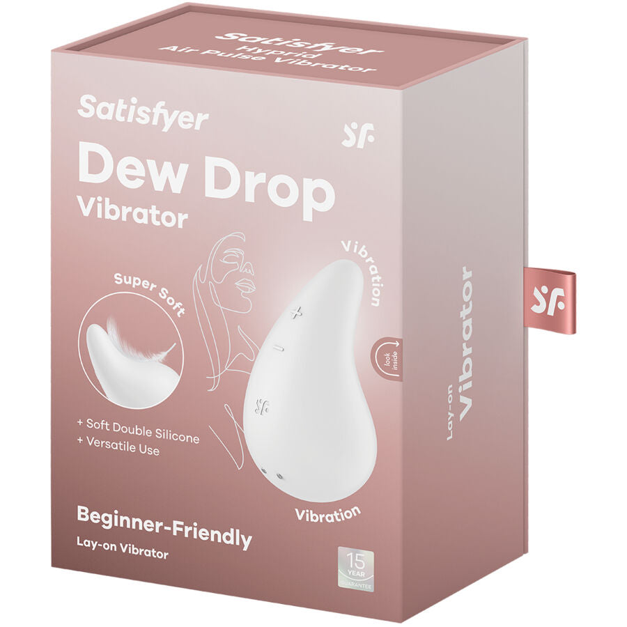 SATISFYER - DEW DROP VIBRATOR OPLEGBAAR WIT