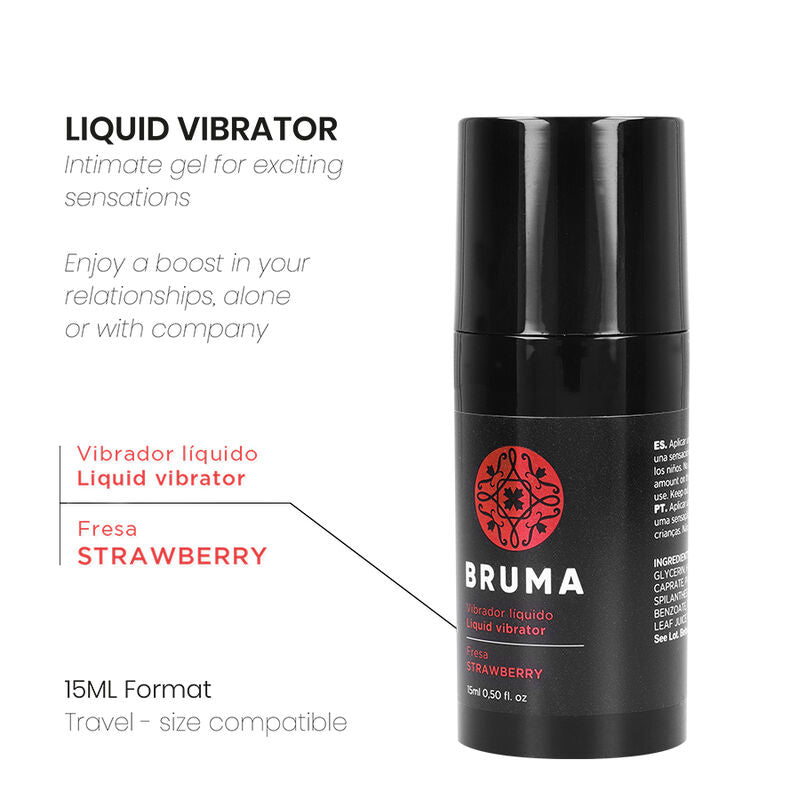 BRUMA - VLOEIBARE VIBRATOR ULTRA GLIJDEND AARDBEI 15 ML