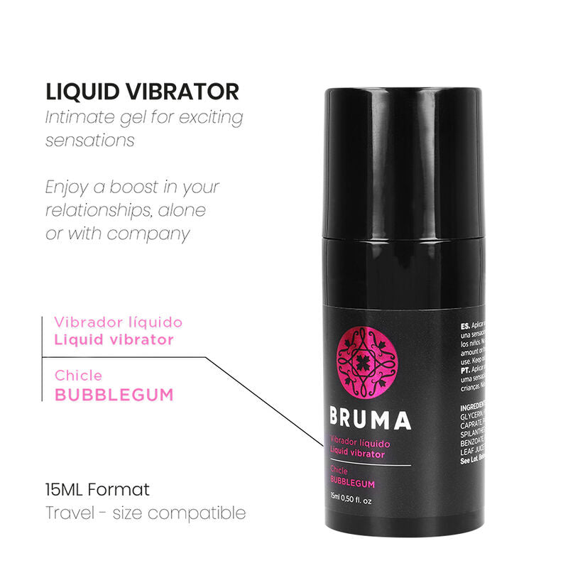 BRUMA - VLOEIBARE VIBRATOR ULTRA GLIJDEND BUBBELGUM 15 ML