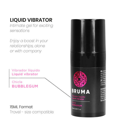 BRUMA - VLOEIBARE VIBRATOR ULTRA GLIJDEND BUBBELGUM 15 ML