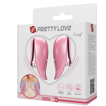 PRETTY LOVE - BLADVORMIGE TRILLENDE TEPELCLIPS ROZE