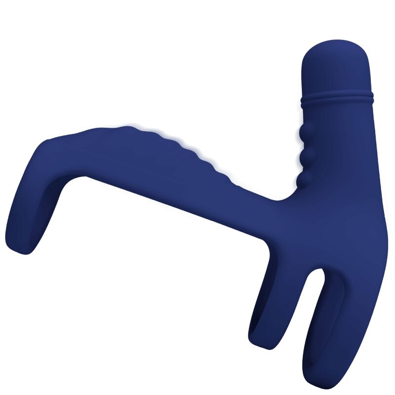 PRETTY LOVE - ELISH VIBRERENDE RING MET VERLENGSTUK BLAUW