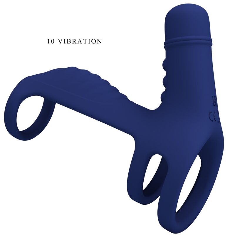 PRETTY LOVE - ELISH VIBRERENDE RING MET VERLENGSTUK BLAUW