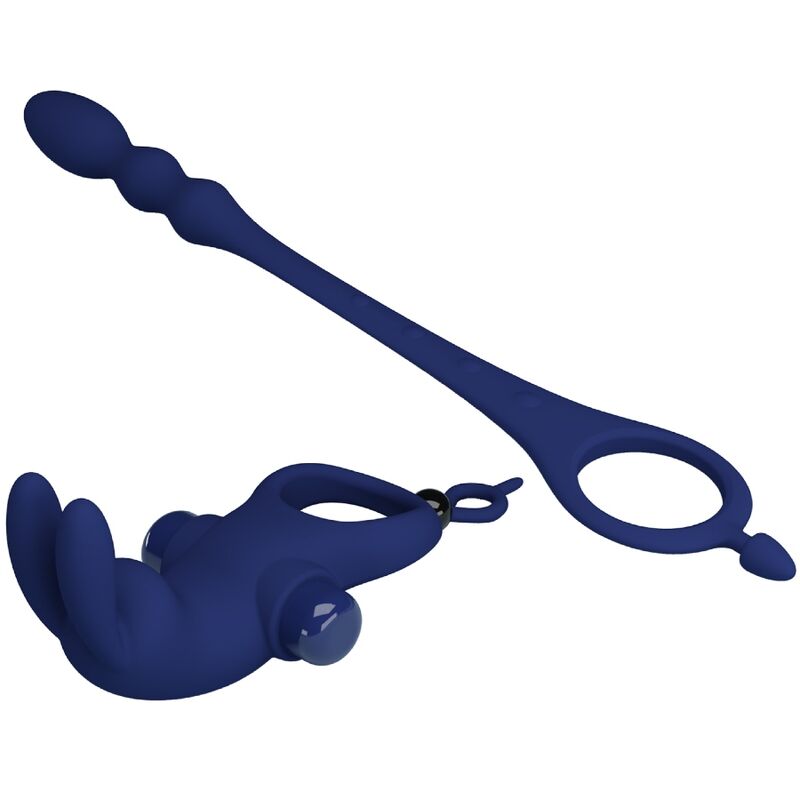 PRETTY LOVE - AYAD KONIJN-VIBRATORRING MET PLUG BLAUW
