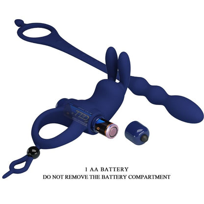 PRETTY LOVE - AYAD KONIJN-VIBRATORRING MET PLUG BLAUW