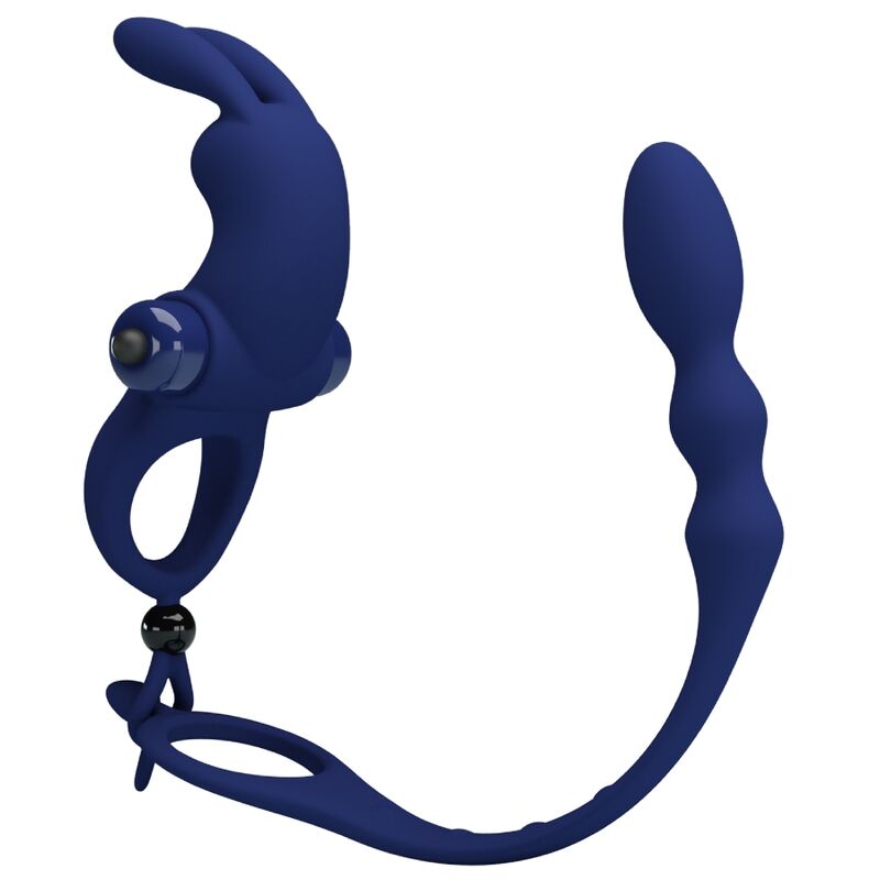 PRETTY LOVE - AYAD KONIJN-VIBRATORRING MET PLUG BLAUW